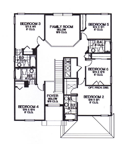 Villa Orlando Upstairs Layout Plan